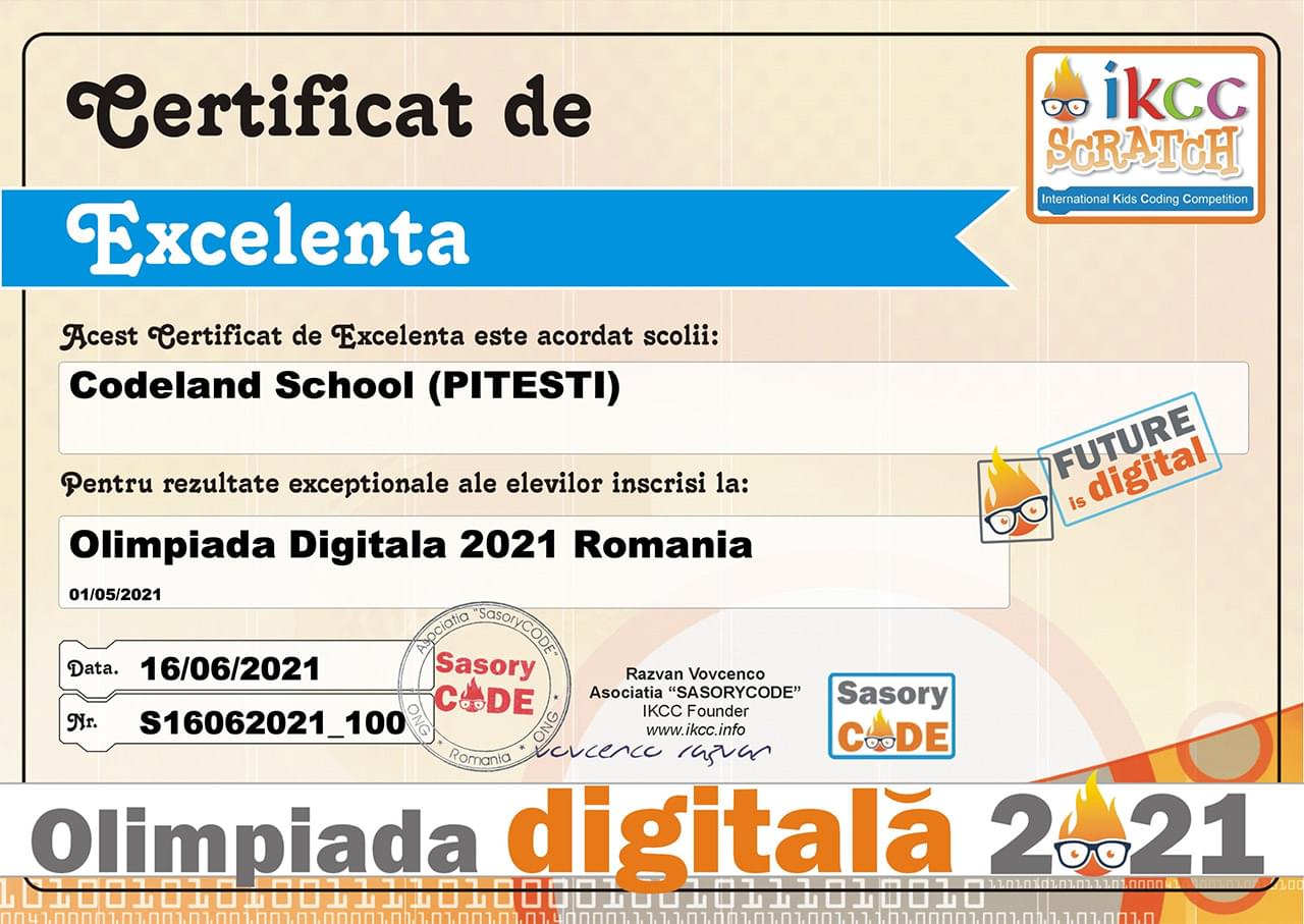 Elevii Codeland School ocupă primele poziții la concursurile naționale de programare