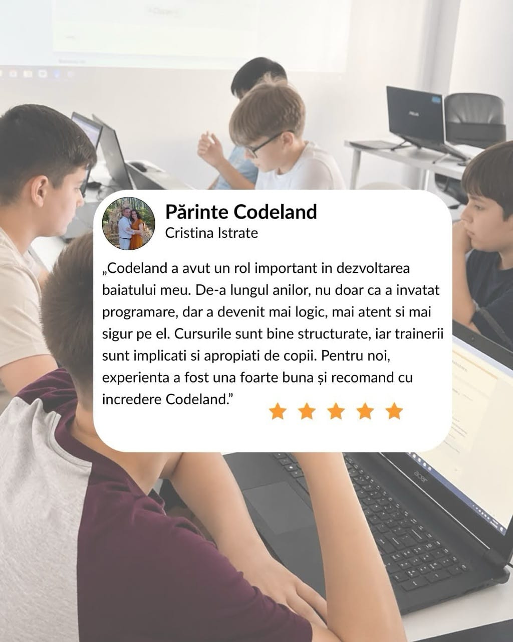 Experiența Codeland, văzută prin ochii părinților – fotografie 2